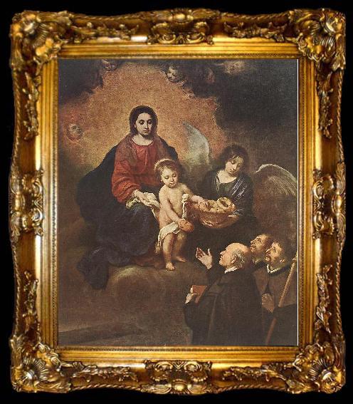 framed  MURILLO, Bartolome Esteban The Infant Jesus Distributing Bread to Pilgrims sg, ta009-2